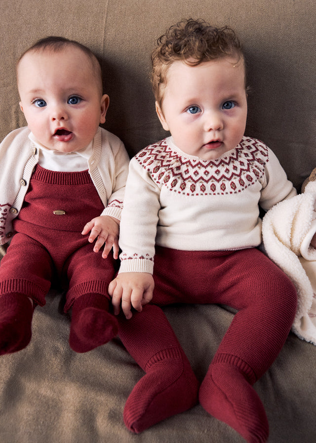 Fair Isle Footed Set