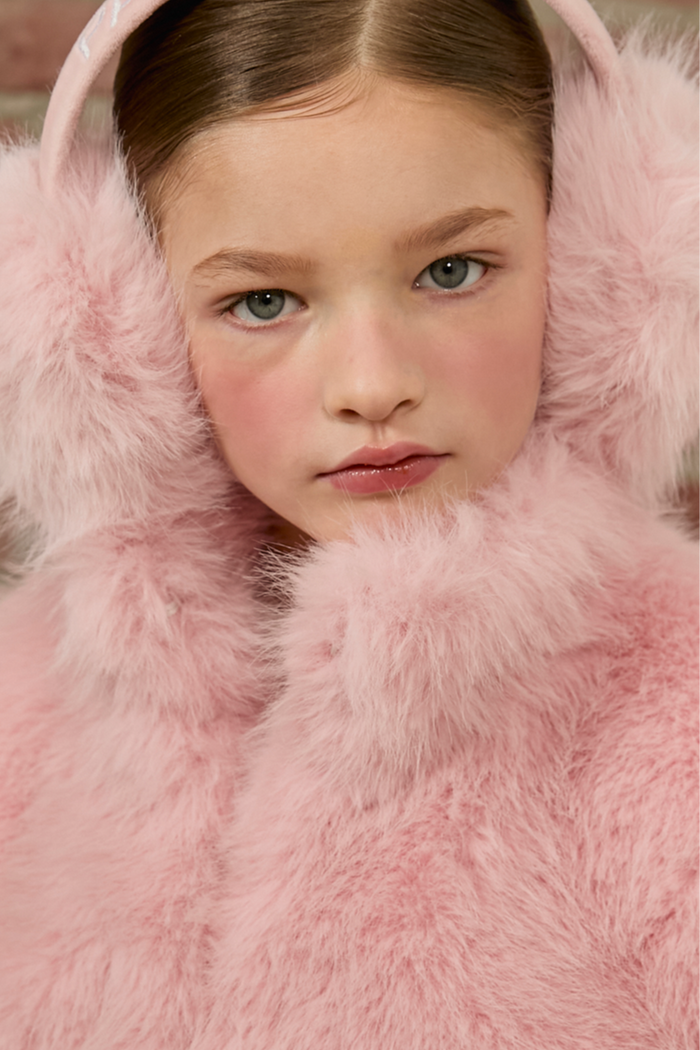 Pink faux Fur Earmuffs