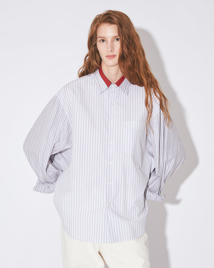 finx cotton stripe  fan shape shirts