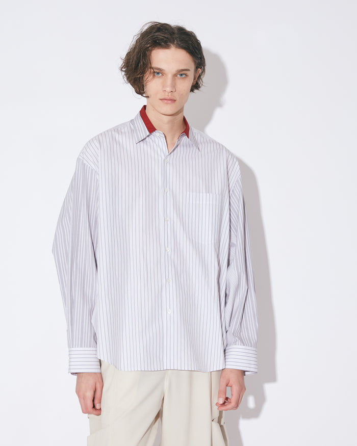 finx cotton stripe  fan shape shirts