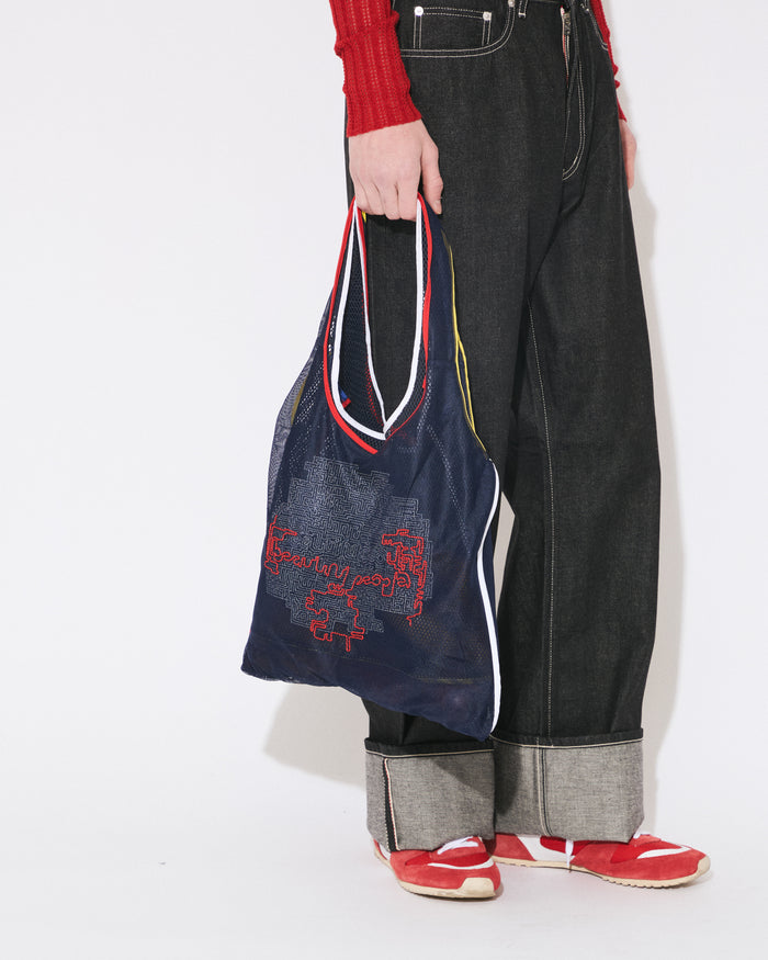 flip maze mesh marche bag
