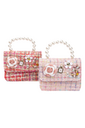 Flower Tweed Tote