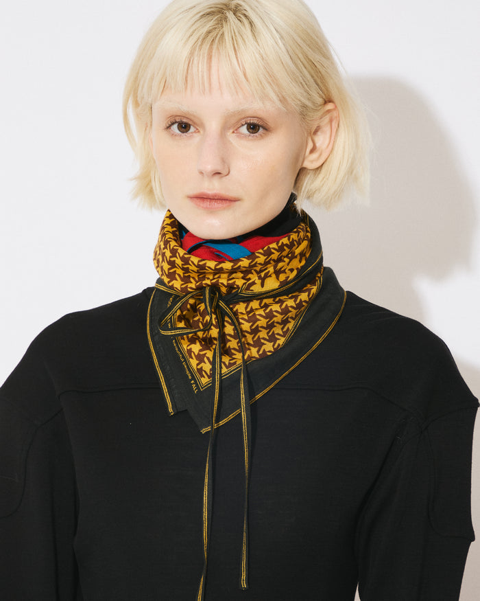flying birds wool scarf