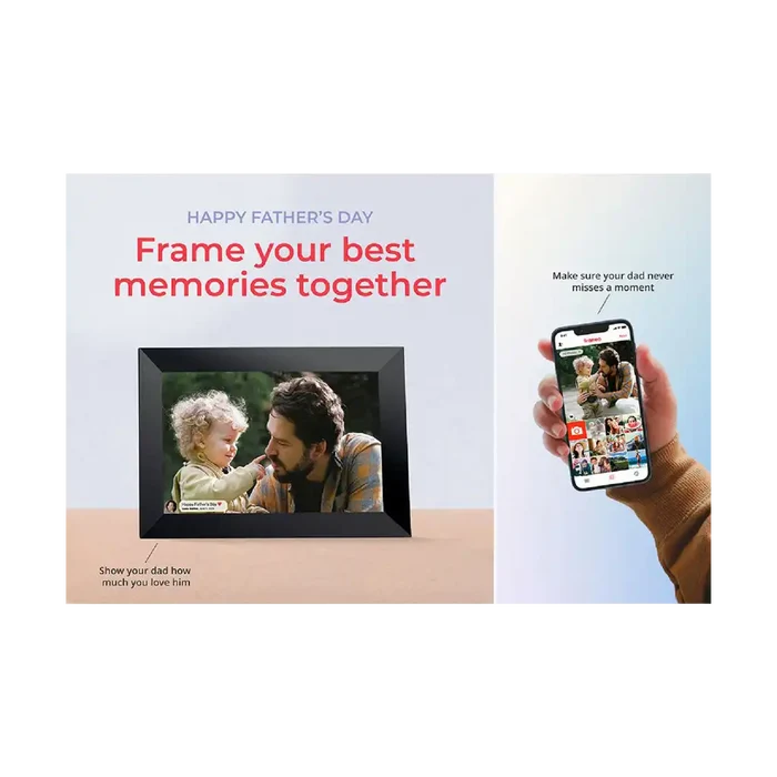 Frameo 10.1” WiFi Digital Photo Frame Black