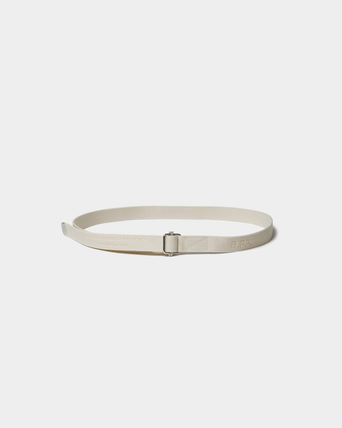 frenchbuckle emboss logo tape belt