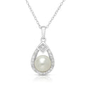 Freshwater Pearl & Diamond Necklace - Final Sale