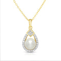 Freshwater Pearl & Diamond Necklace - Final Sale