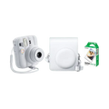 Fujifilm Instax Mini 13 Instant Film Camera Combo with 1 Film and Case (Clay White)