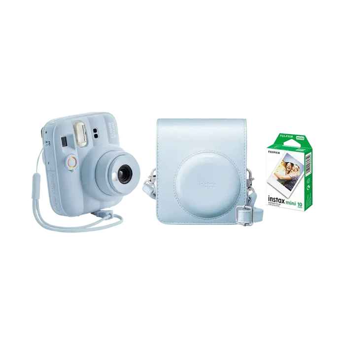 Fujifilm Instax Mini 13 Instant Film Camera Combo with 1 Film and Case (Frost Blue)