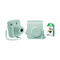 Fujifilm Instax Mini 13 Instant Film Camera Combo with 1 Film and Case (Lagoon Green)