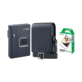 Fujifilm Instax Mini LiPlay+ Hybrid Instant Camera Combo with 1 Film and Case (Midnight Blue)
