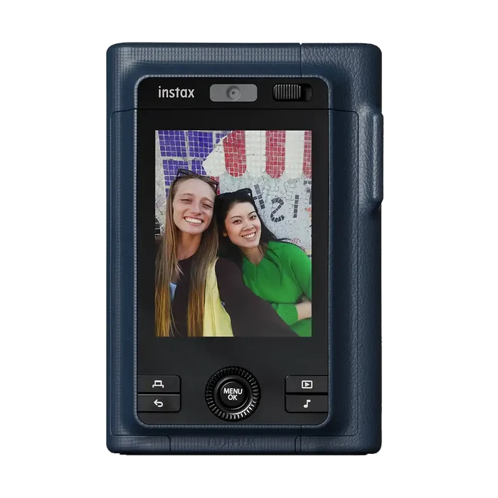 Fujifilm Instax Mini LiPlay+ Hybrid Instant Camera Combo with 1 Film and Case (Midnight Blue)