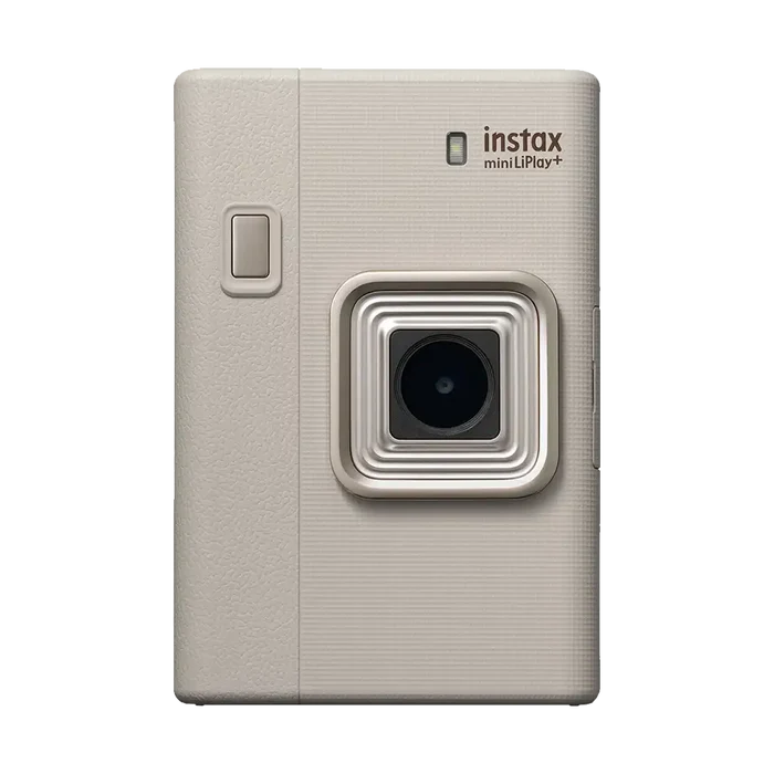 Fujifilm Instax Mini LiPlay+ Hybrid Instant Camera Combo with 1 Film and Case (Sand Beige)