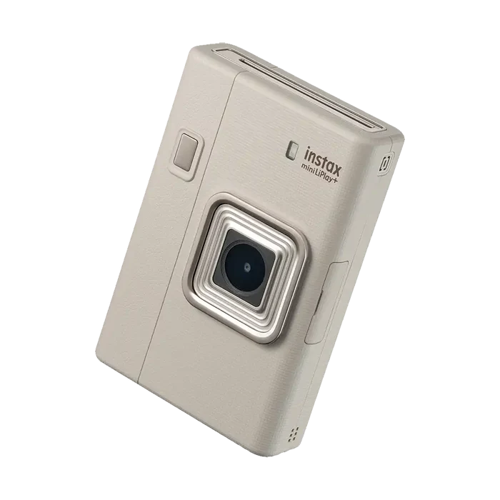Fujifilm Instax Mini LiPlay+ Hybrid Instant Camera Combo with 1 Film and Case (Sand Beige)