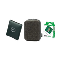 Fujifilm Instax Square Link Smartphone Printer with 1 Film and Case (Midnight Green)