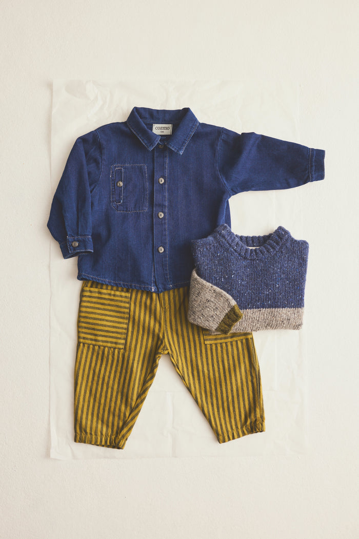 Gabriel Denim Baby Top