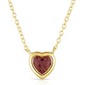 Gemstone Heart Necklace