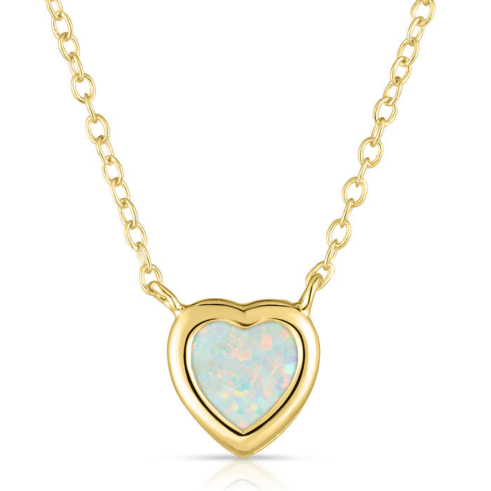 Gemstone Heart Necklace