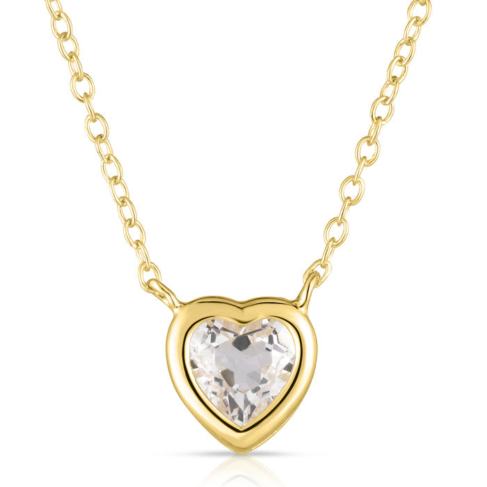 Gemstone Heart Necklace