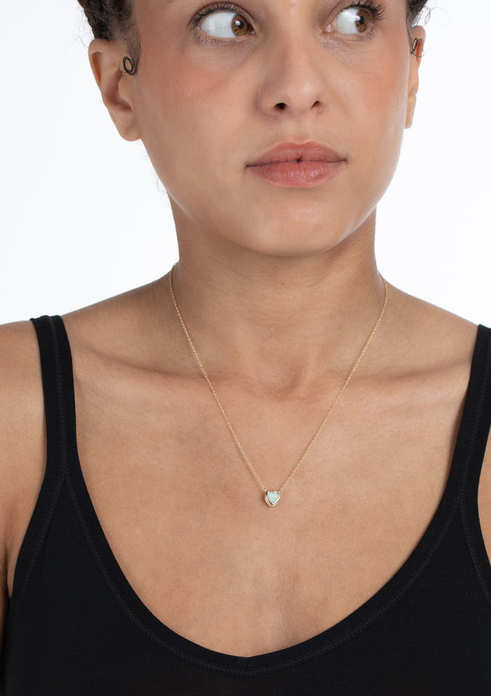 Gemstone Heart Necklace