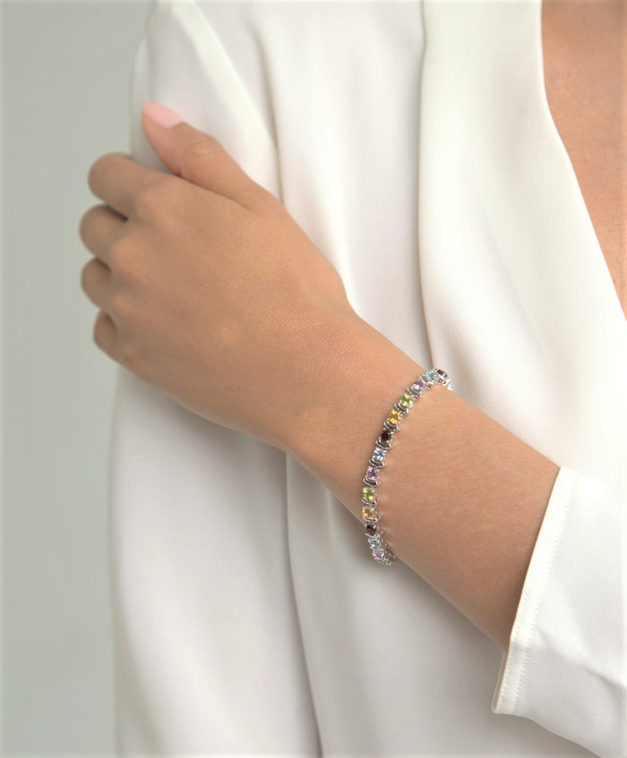 Gemstone Link Bracelet- Final Sale
