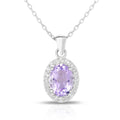 Gemstone & White Topaz Necklace