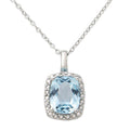 Geniune Topaz & Sterling Silver Necklace