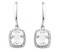 Genuine Topaz & Sterling Silver Earrings