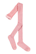 Glitter Rib Tights - Blush