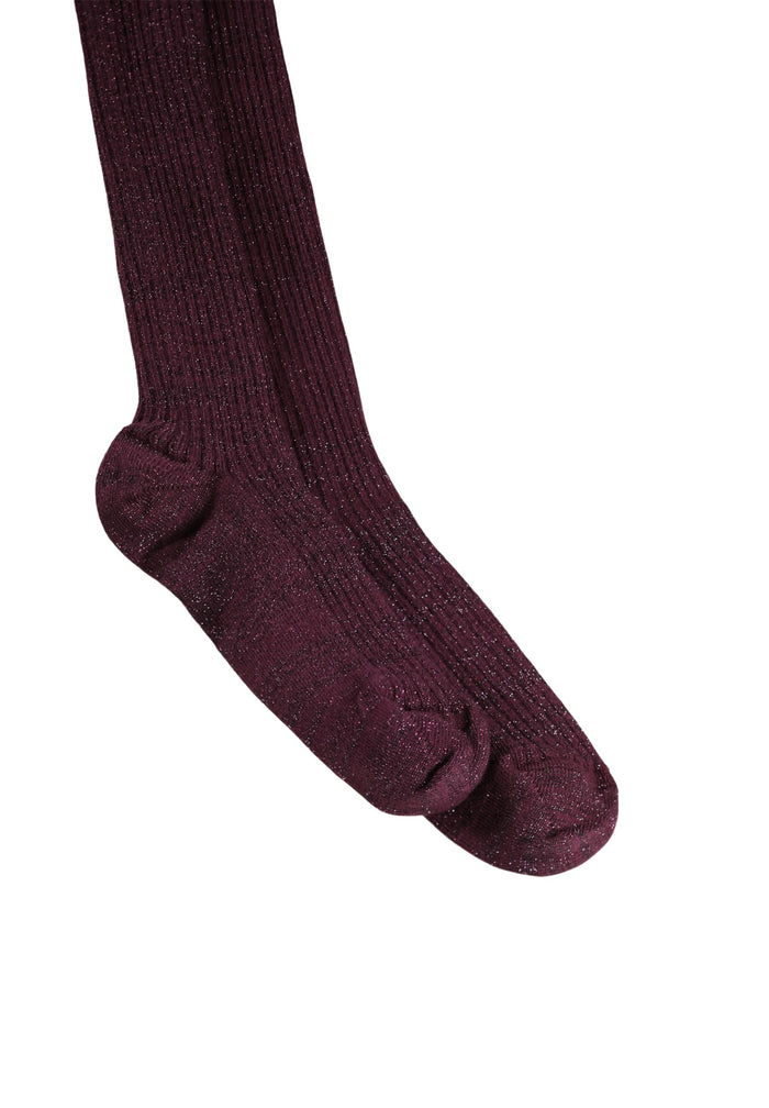 Maroon tights on a white background