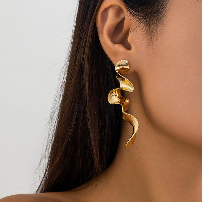 03 Gold Stud Earrings 3061