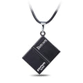 Gothic Anime Pendant Necklace Set | Death Note Inspired Cross & Notebook Jewelry