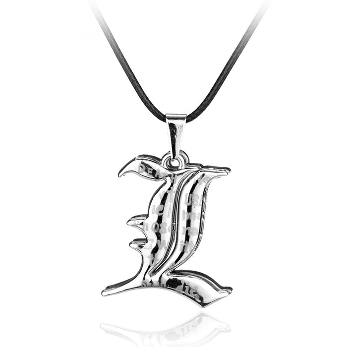 Gothic Anime Pendant Necklace Set | Death Note Inspired Cross & Notebook Jewelry
