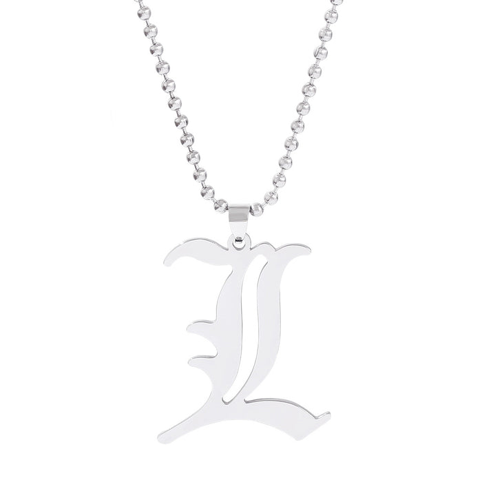 Gothic Anime Pendant Necklace Set | Death Note Inspired Cross & Notebook Jewelry