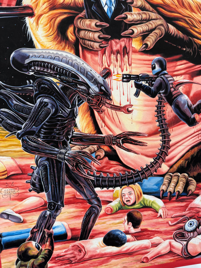 Groundhog Day x Alien - Limited Edition Archival Giclée Print from Static Medium by C.A. Wisely