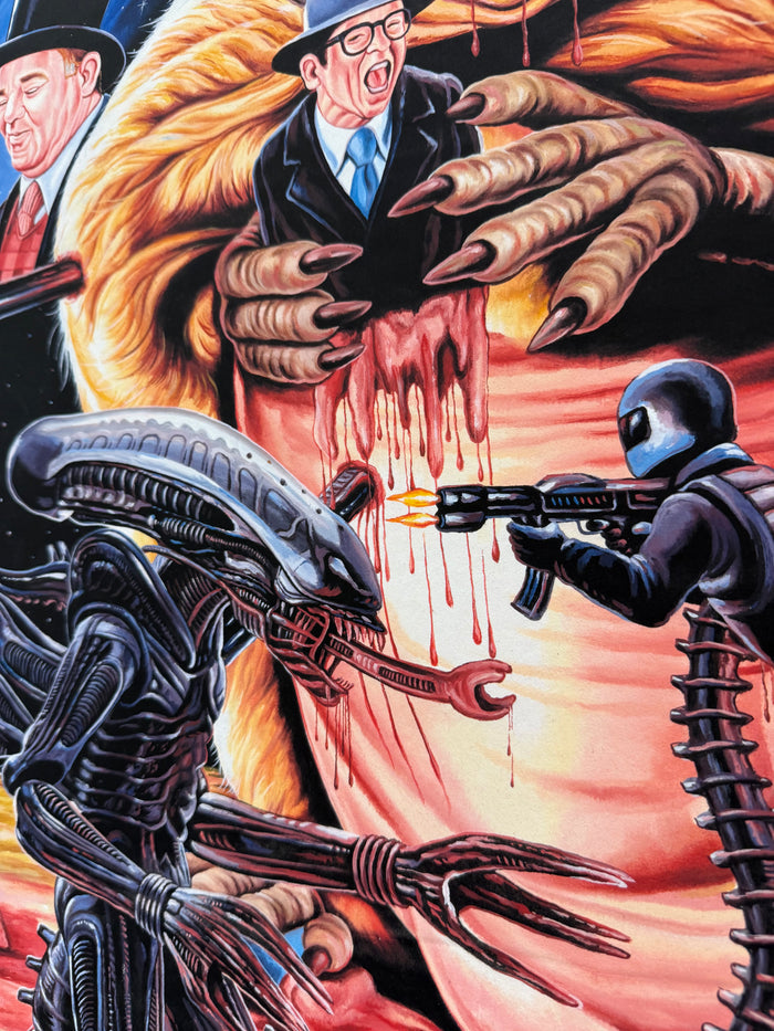 Groundhog Day x Alien - Limited Edition Archival Giclée Print from Static Medium by C.A. Wisely