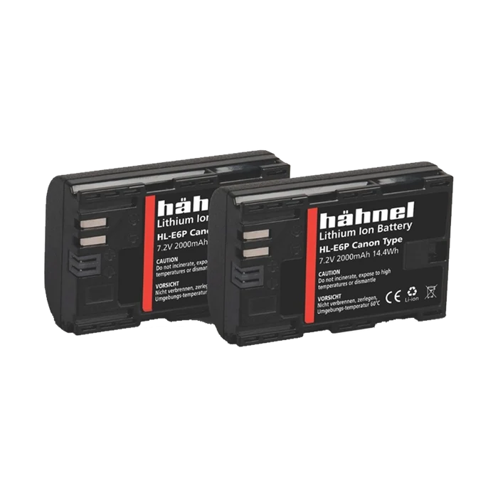 Hahnel HL-E6P Twin Battery Pack for Canon (LP-E6, LP-E6N, LP-E6NH, LP-E6P)