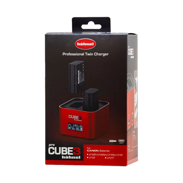 Hahnel ProCube3 Charger for Select Canon Batteries