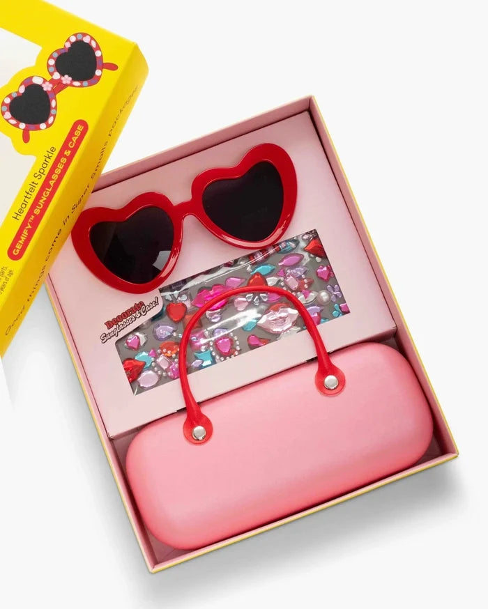 Heartfelt Sparkle Gemify Sunglasses and Case