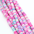Heishi Polymer Clay Round Beads 6x1mm (3,100pcs/160Inch) - Mixed