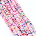 Heishi Polymer Clay Round Beads 6x1mm (3,100pcs/160Inch) - Mixed