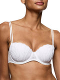 Heleen Padded Balcony Bra - White