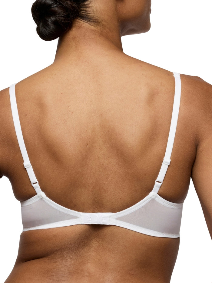 Heleen Padded Balcony Bra - White