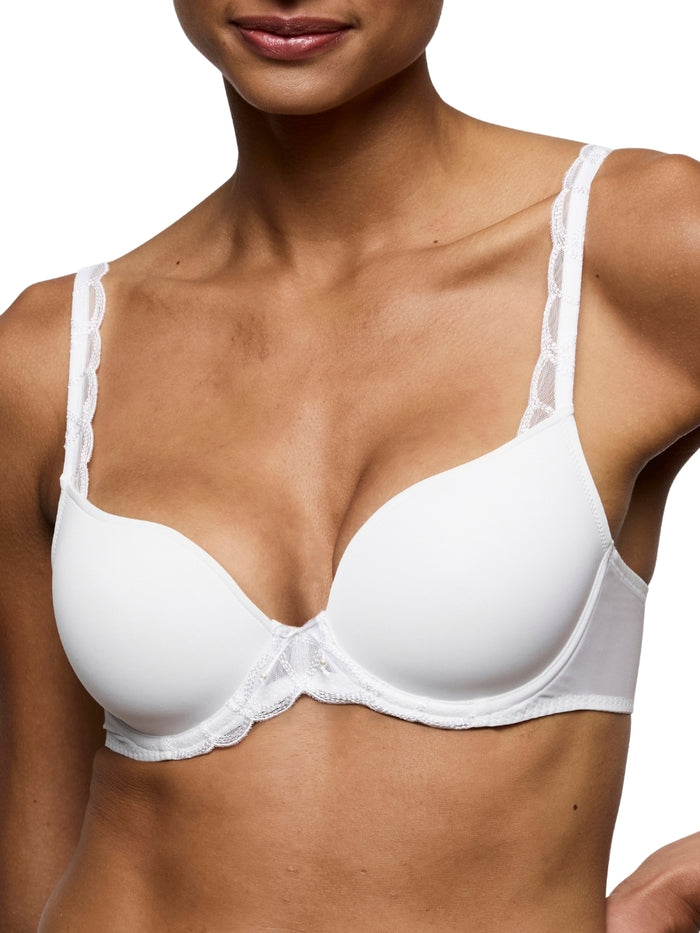 Heleen Padded Heartshape Bra - White