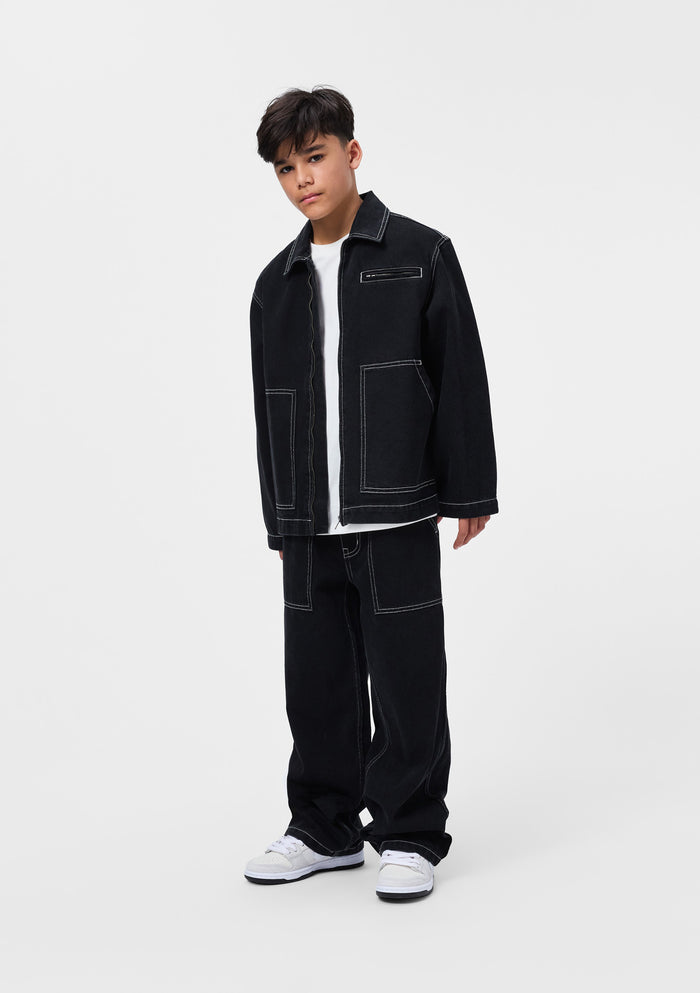 Hetson Jacket - Washed Black