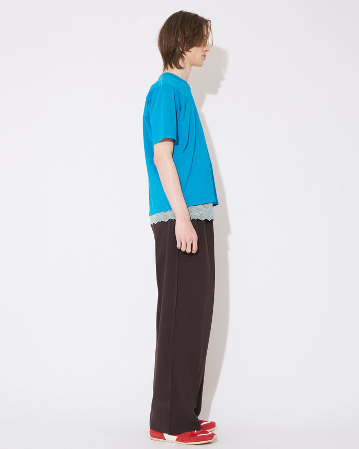 high twist jersey regular-fit metallic embroidery Tshirts