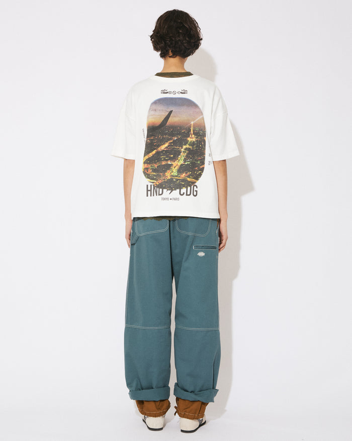hightwist jersey regular-fit TOKYO⇔PARIS print T-shirts