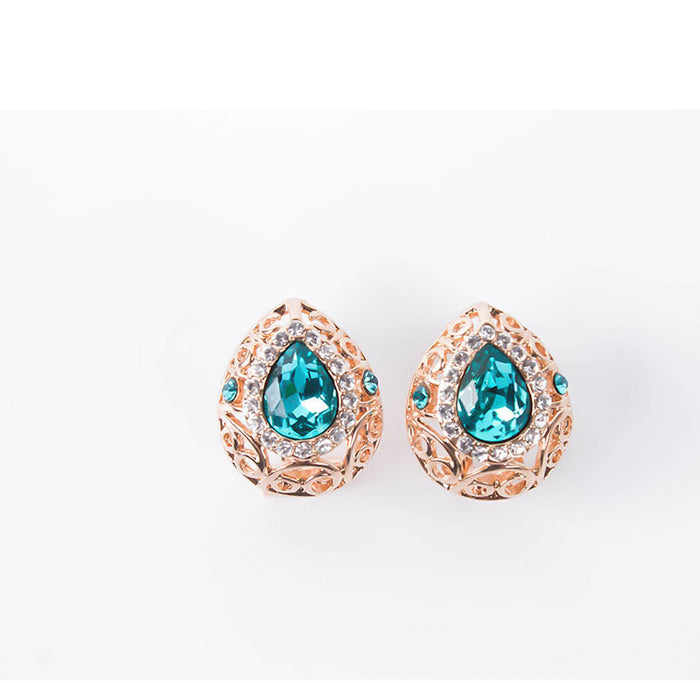 Hollow pattern jewelry set - Necklace and Earrings