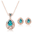 Hollow pattern jewelry set - Necklace and Earrings
