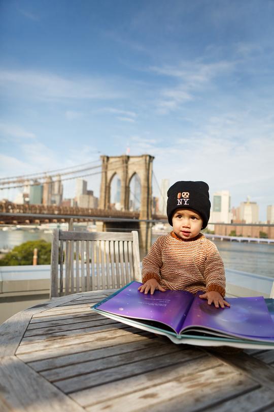 Hot Dog Pretzel NY Black Beanie